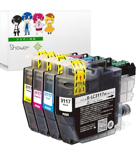 Amazon.co.jp: brother ブラザー LC3117(C/M/Y)【カラー3色セット